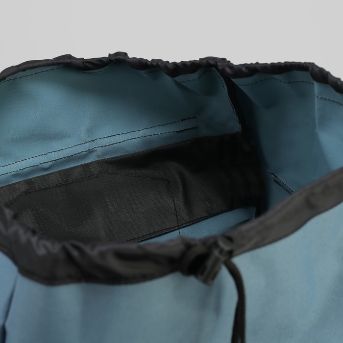 Рюкзак туристический "Лесник", 55 л, отдел на шнурке, 3 наружных кармана, кордура, цвет синий/голубой