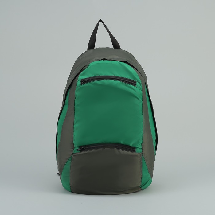Рюкзак туристический "Комфорт", 30 л, отдел на молнии, 2 наружных кармана, цвет зелёный