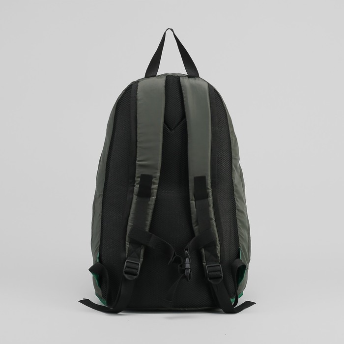 Рюкзак туристический "Комфорт", 30 л, отдел на молнии, 2 наружных кармана, цвет зелёный