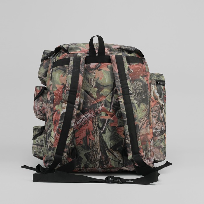 Рюкзак туристический "Катран", 70 л, отдел на шнурке, 7 наружных карманов, цвет Камыш