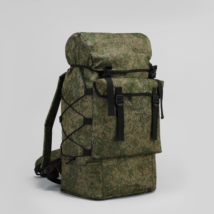 Рюкзак туристический "Турист-Универсал", 65 л, отдел на шнурке, наружный карман, цвет камуфляж Цифра