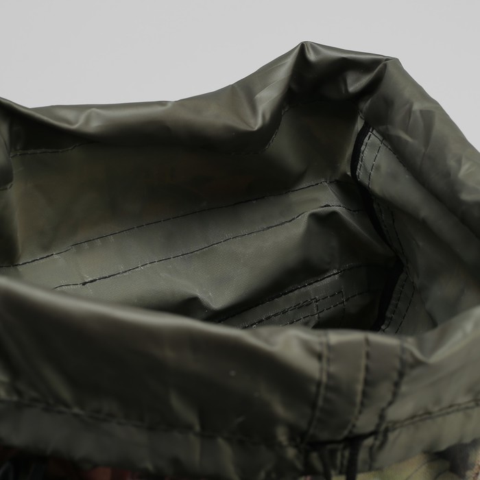 Рюкзак туристический "СПУТНИК", 50 л, отдел на шнурке, 3 наружных кармана, цвет камуфляж Лес