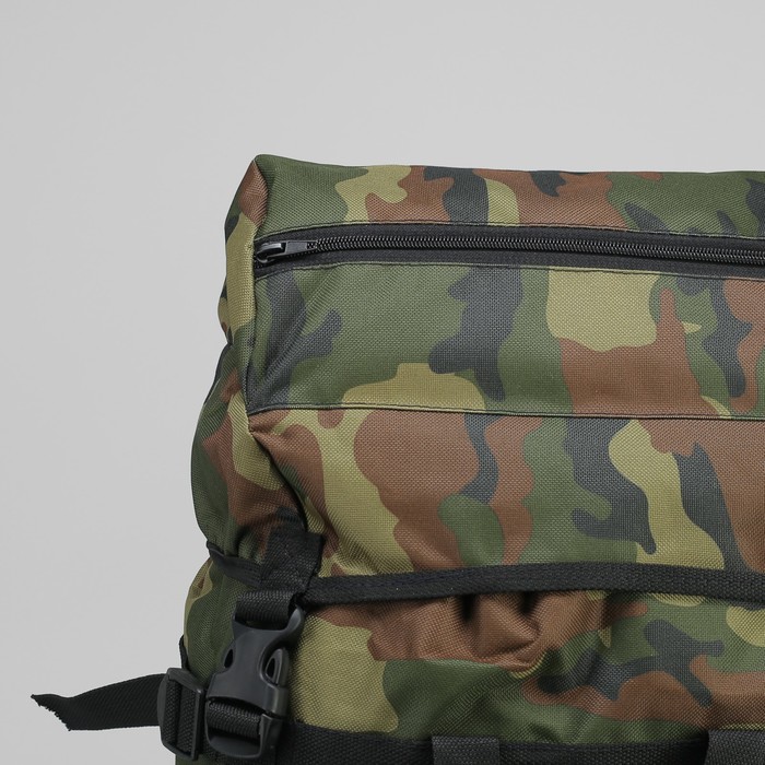 Рюкзак туристический "СПУТНИК", 60 л, отдел на шнурке, 3 наружных кармана, цвет камуфляж НАТО