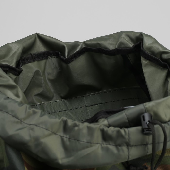 Рюкзак туристический "СПУТНИК", 60 л, отдел на шнурке, 3 наружных кармана, цвет камуфляж НАТО