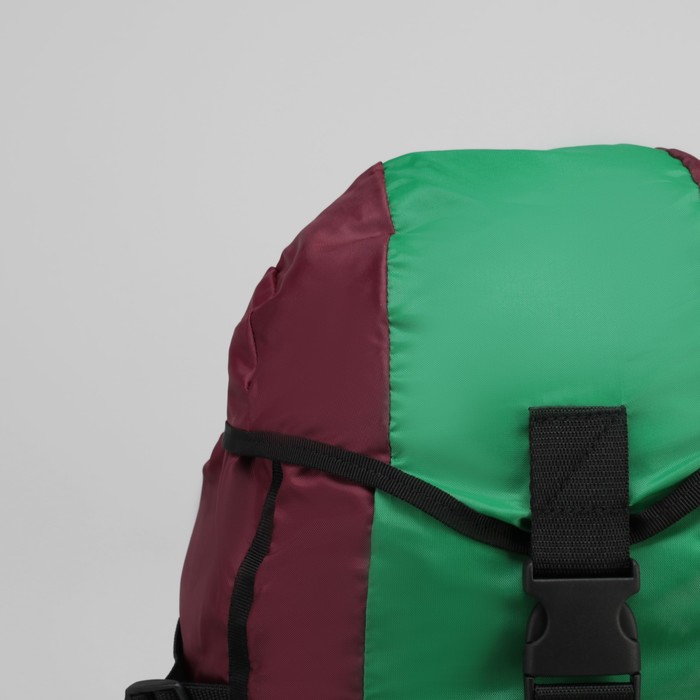 Рюкзак туристический "УРАН", 60 л, отдел на шнурке, 2 боковые сетки, цвет хаки