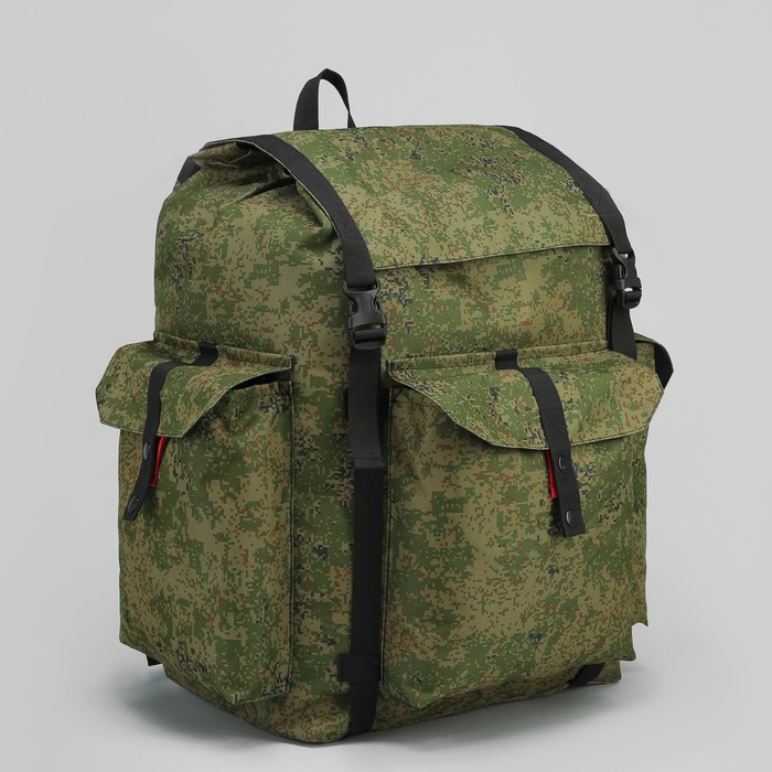 Рюкзак туристический "УНИВЕР", 78 л, отдел на шнурке, 3 наружных кармана, цвет камуфляж Цифра