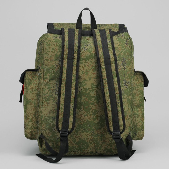 Рюкзак туристический "УНИВЕР", 78 л, отдел на шнурке, 3 наружных кармана, цвет камуфляж Цифра