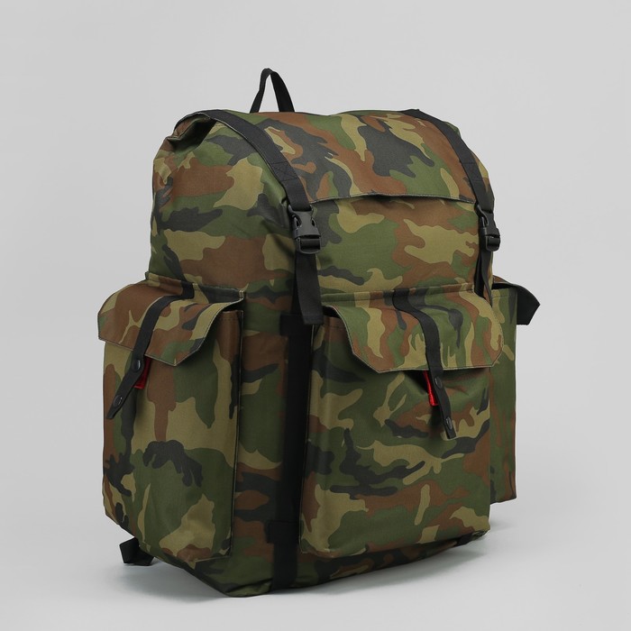 Рюкзак туристический "УНИВЕР", 78 л, отдел на шнурке, 3 наружных кармана, цвет камуфляж НАТО
