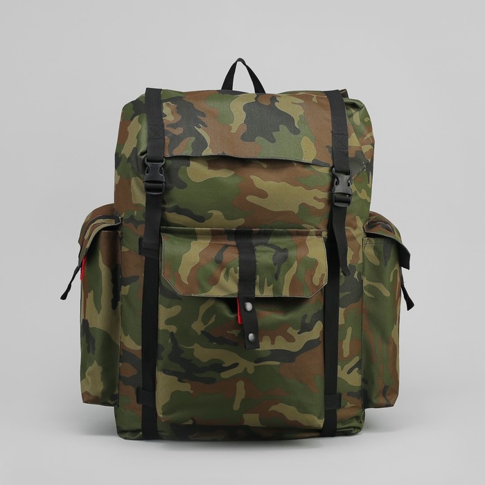 Рюкзак туристический "УНИВЕР", 78 л, отдел на шнурке, 3 наружных кармана, цвет камуфляж НАТО