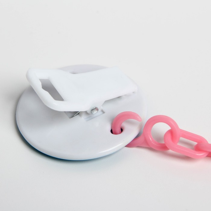 Держатель для пустышки на цепочке, цвета МИКС