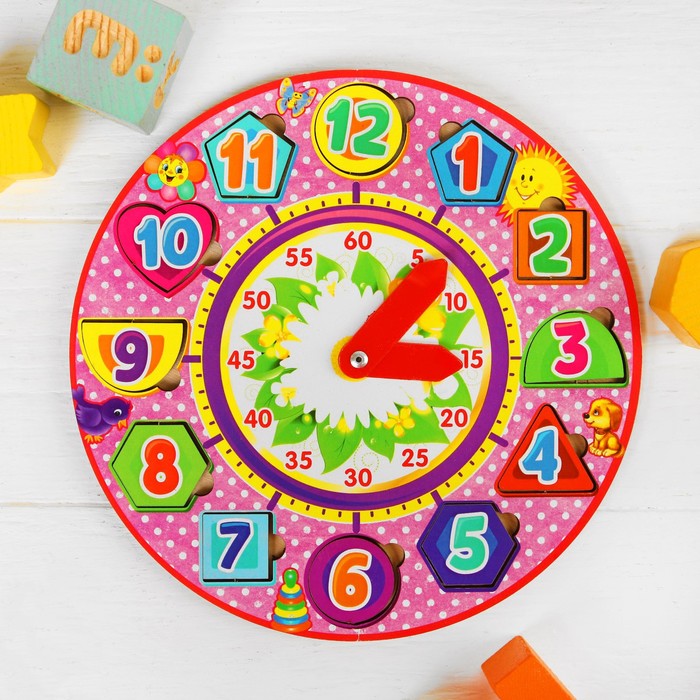 Рамка-вкладыш "Часики с цветами"