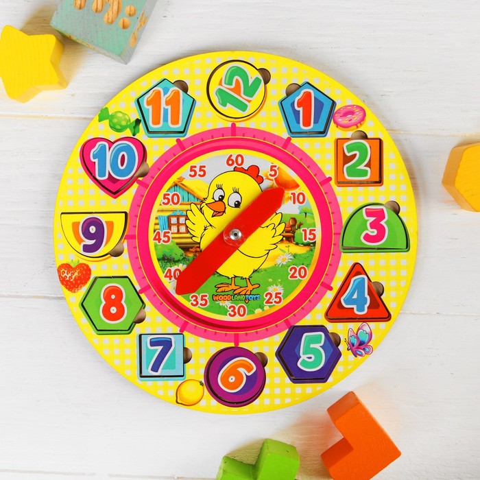 Рамка-вкладыш "Часики с цыплёнком"