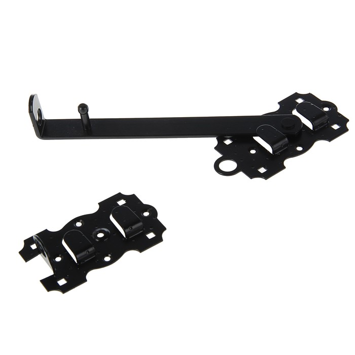 Засов дверной ЩБ-250-Л-S, цвет черный матовый