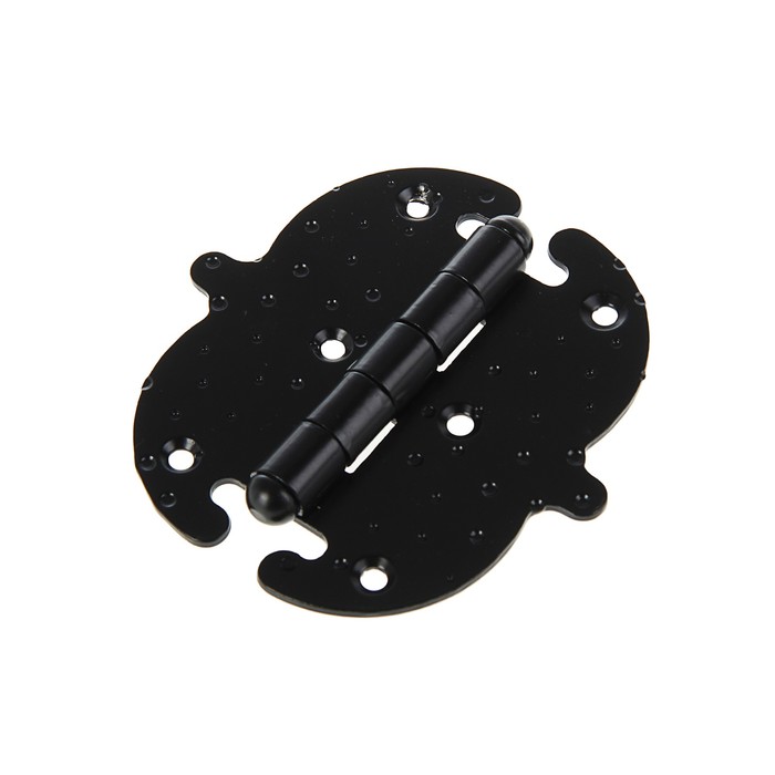 Петля накладная фигурная, ПН 5-110-S, цвет черный матовый