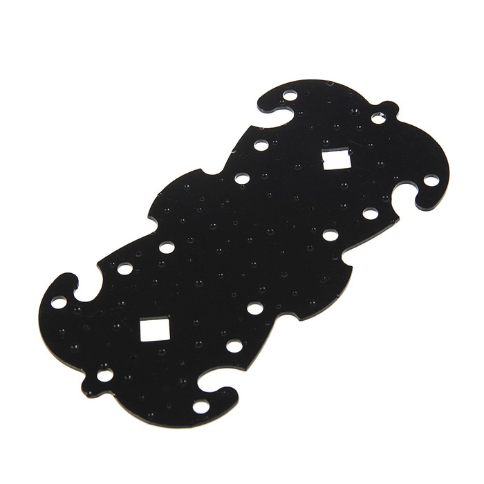 Пластина фигурная ПКФ 205-100-S, цвет черный матовый