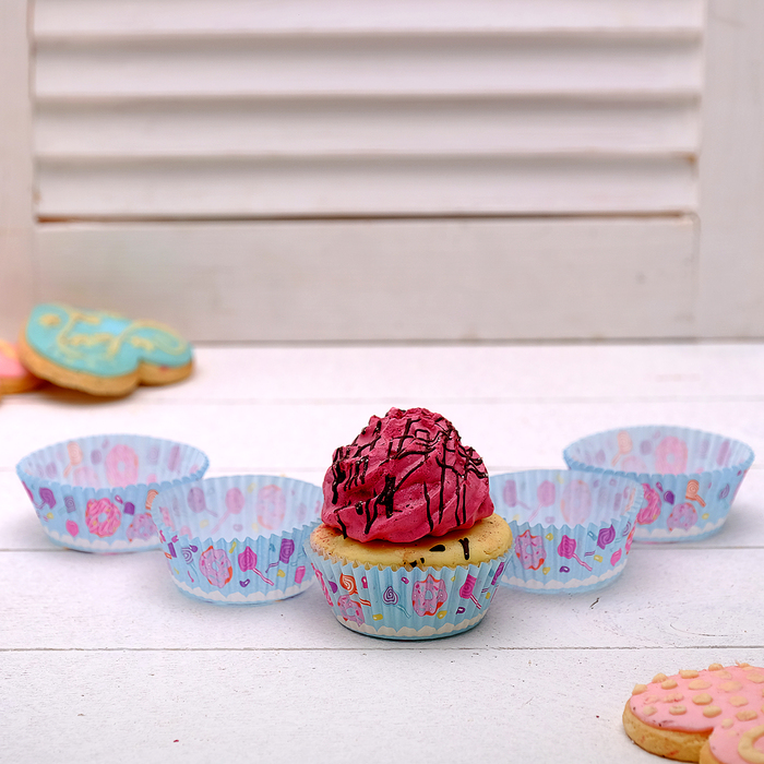 Набор для выпекания кексов "Миньон с единорогом" Гадкий Я (набор 24 формочки)