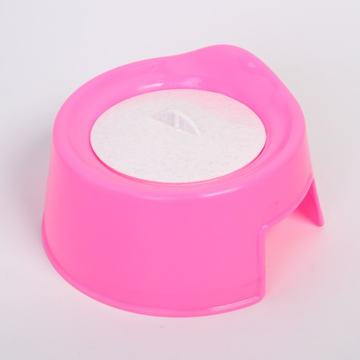 Горшок детский с крышкой, цвет розовый