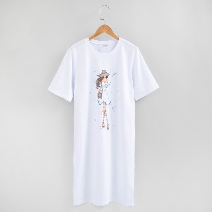 Платье MINAKU, "Girl", размер 46, цвет белый