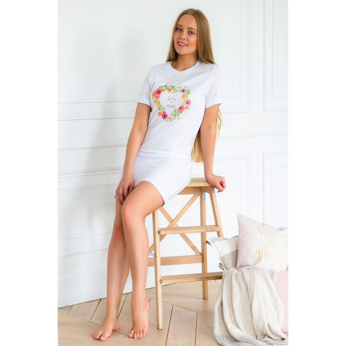 Платье MINAKU, "Spring", размер 44, цвет белый