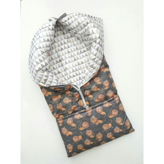 Конверт-трансформер "Львята", размер 35х85 см, сатин