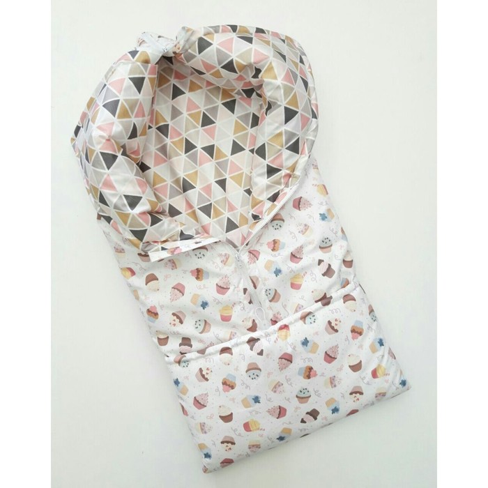 Конверт-трансформер "Капкейк", размер 35х85 см, сатин