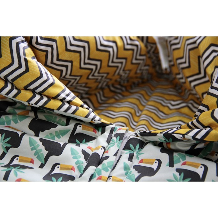 Конверт-трансформер "Туканы", размер 35х85 см, сатин