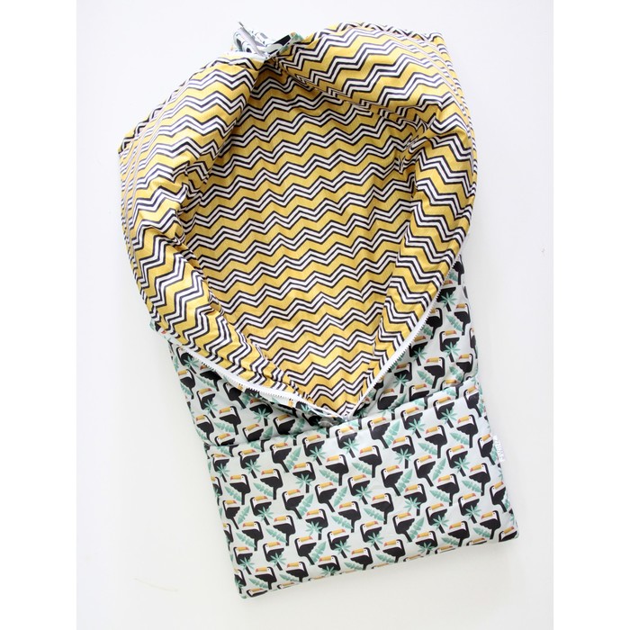 Конверт-трансформер "Туканы", размер 35х85 см, сатин