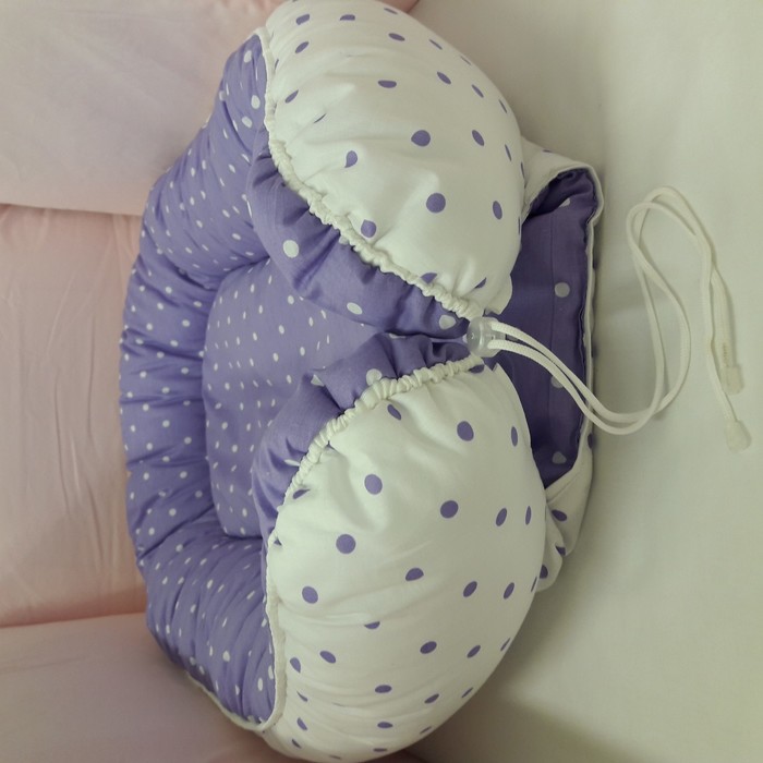 Гнёздышко для малыша "Фиолетовый горошек", размер 55х95 см, поплин