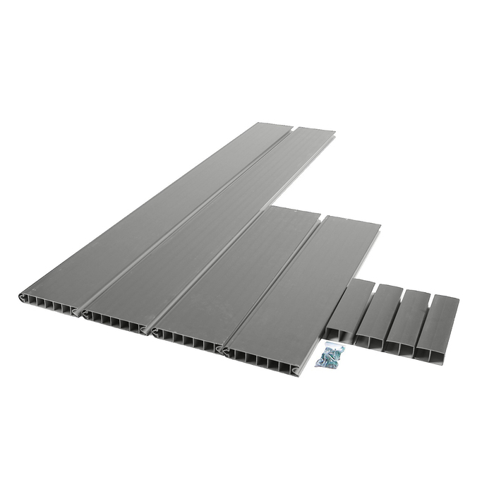 Грядка пластиковая, 200 х 100 х 22 см, серая