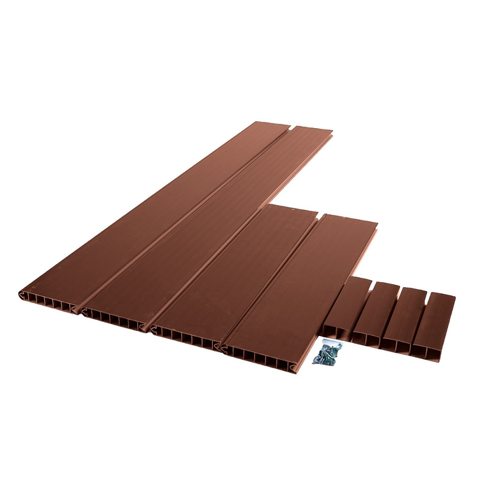 Грядка пластиковая, 200 х 100 х 22 см, коричневая