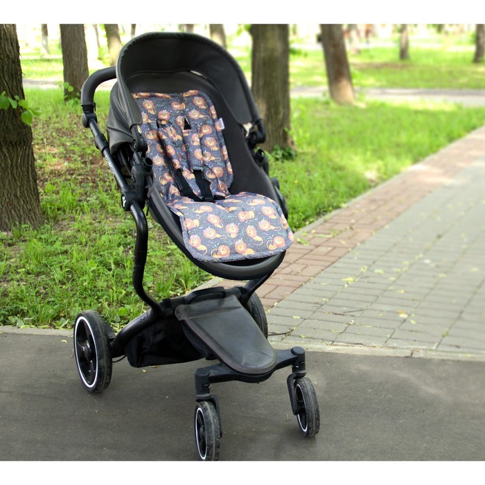 Матрасик в коляску "Львята", размер 34х84 см, сатин