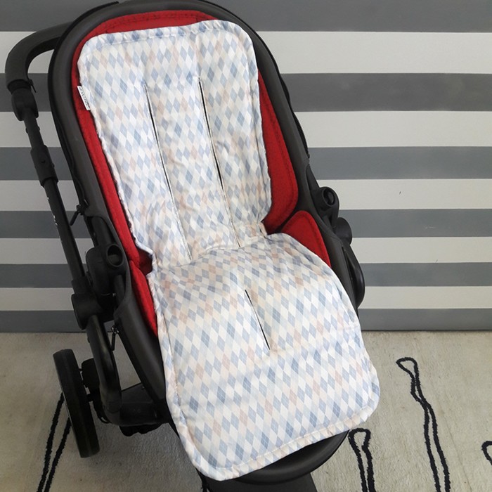 Матрасик в коляску "Космос", размер 34х84 см, сатин