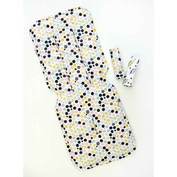 Матрасик в коляску "Диско", размер 34х84 см, сатин