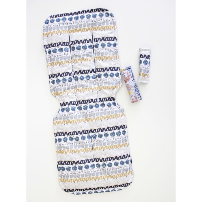 Матрасик в коляску "Морской", размер 34х84 см, сатин