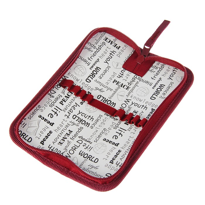 Пенал 1 секция 60 х 190 ткань ПКТ 01-41 "Кроха" Бордовый