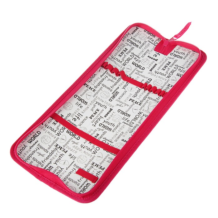 Пенал для кистей 340*70 ткань ПКТ 08-41 "Розовый"