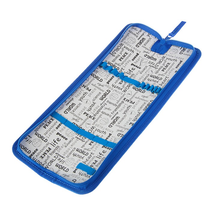 Пенал для кистей 340*70 ткань ПКТ 08-41 "Синий"