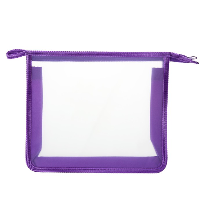 Папка пластик А5 молния сверху Офис Б/ЦВ ПТ- 7 "Фиолетовая"