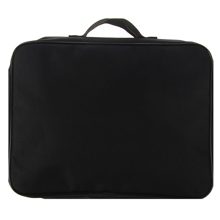 Папка с ручками текстиль А4 60мм 350*265 ПМД 5-20 плеч.ремень "Яркий гранж салатовый"