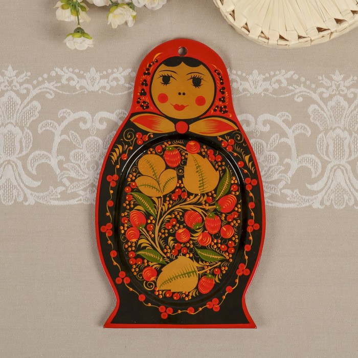 Сухарница "Матрёшка", хохлома