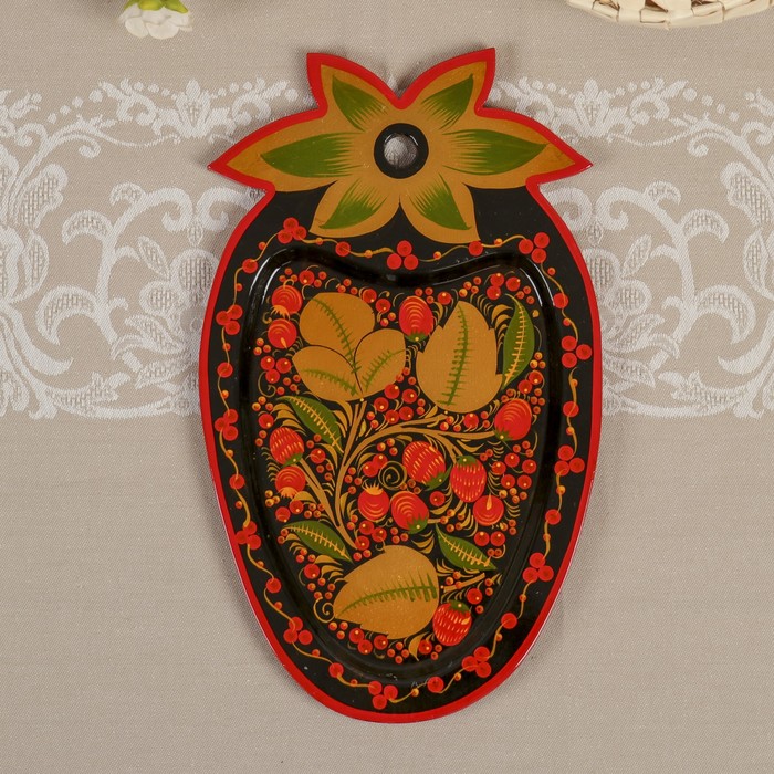 Сухарница "Ягода", хохлома