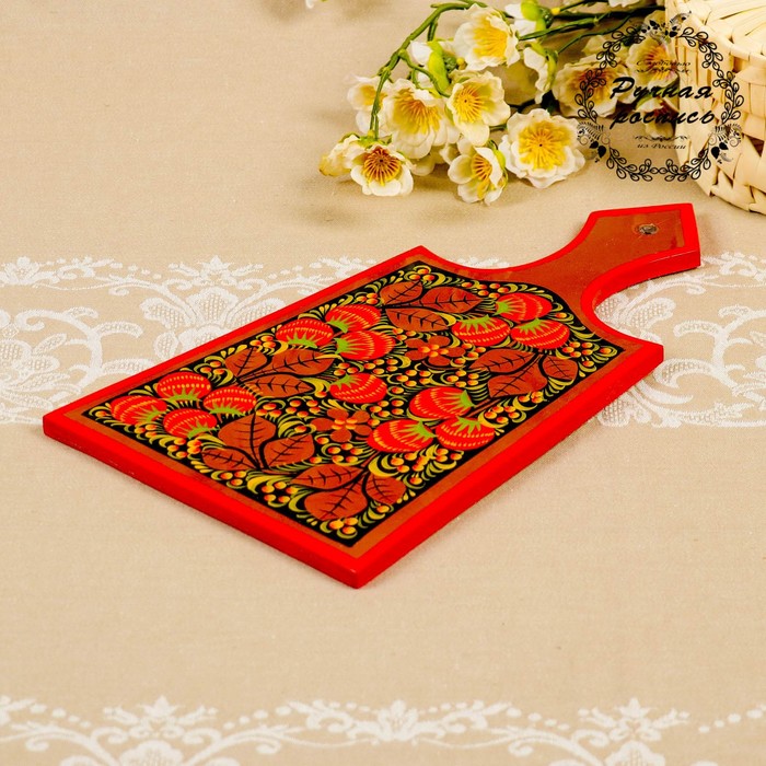 Доска разделочная, декоративная, хохлома