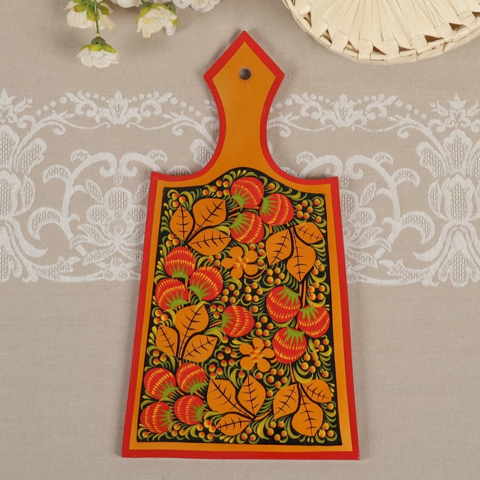 Доска разделочная, декоративная, хохлома