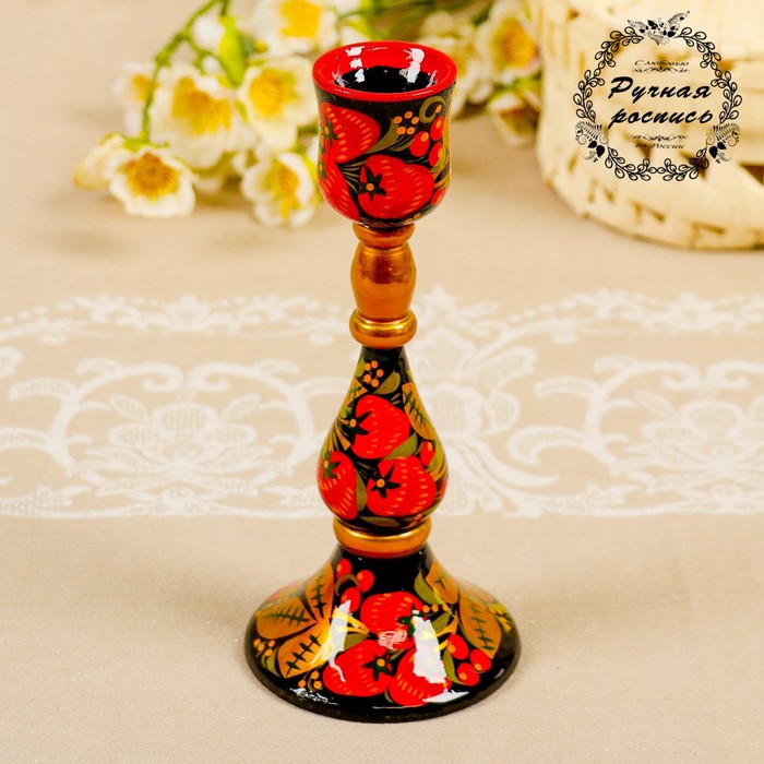 Подсвечник хохлома