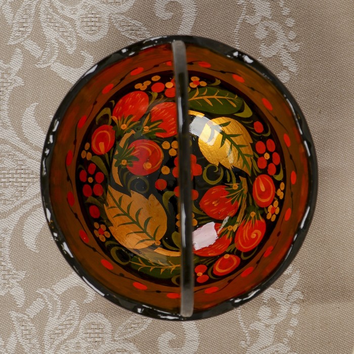 Корзинка №1, хохлома