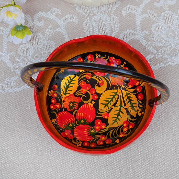 Корзинка №2, хохлома