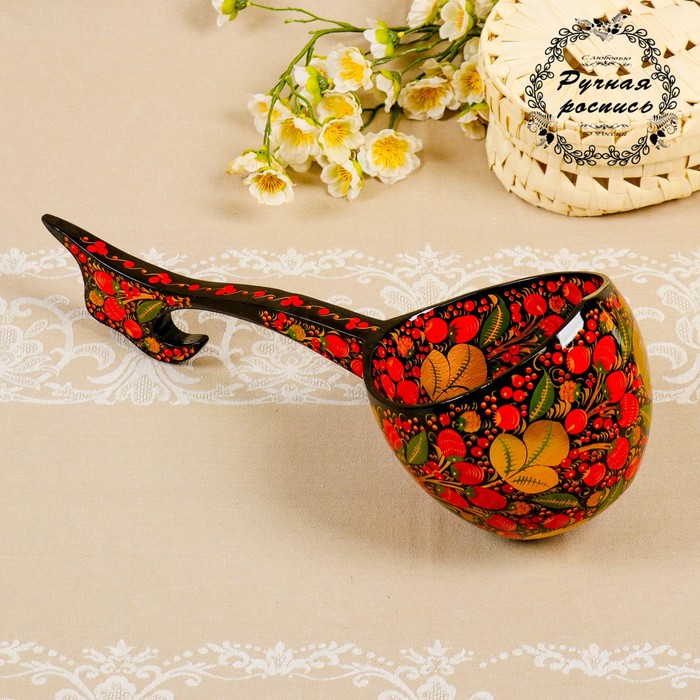 Ополовник, 16х38 см, хохлома