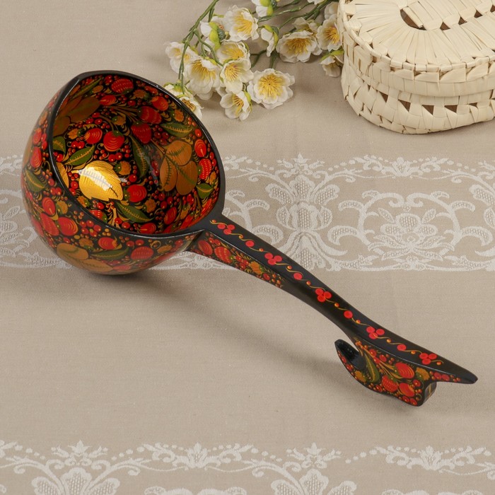 Ополовник, 16х38 см, хохлома