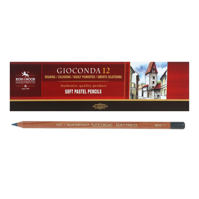 

Пастель сухая в карандаше Koh-I-Noor GIOCONDA 8820/17 Soft Pastel, серый-металлик