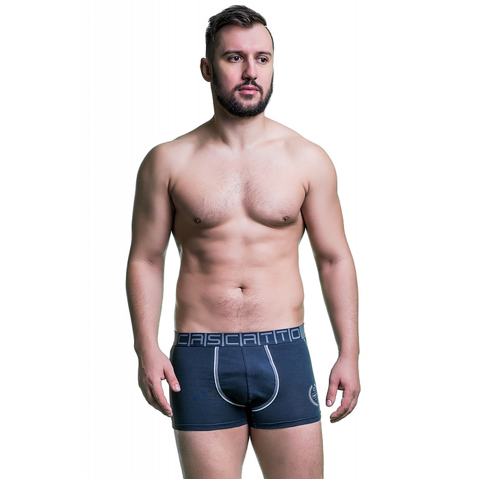 Трусы мужские боксеры BXM130 цвет тёмно-синий, р-р 52 (2XL)